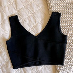 BCBG Maxazria Black Crop Top
